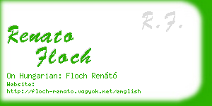 renato floch business card
