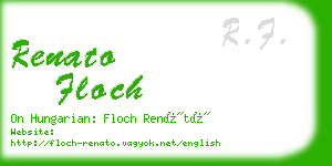 renato floch business card